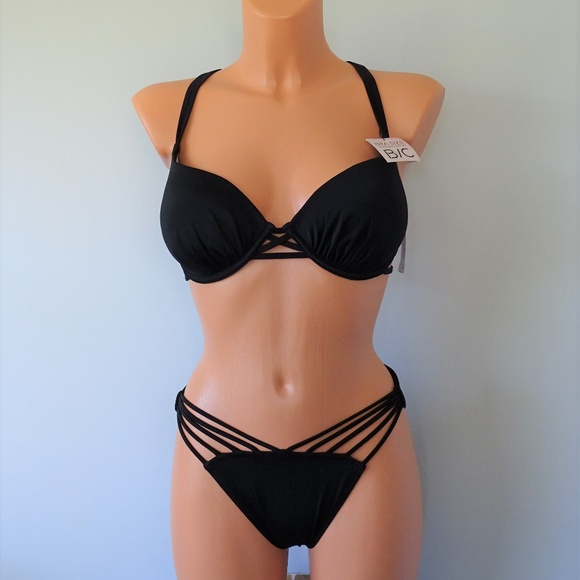 Sundazed Other - Sundazed NWT 2Pc Harper Black Push Up Bikini Set